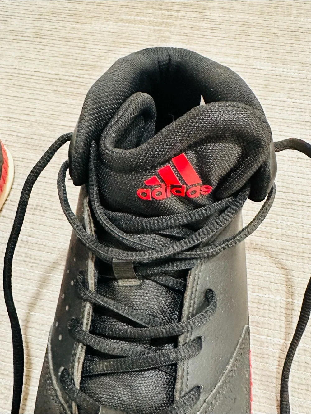 Adidas Next Level Speed V Men's Basketball Shoes Black Red Mid Top Sz 10,5